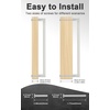 image:imageProbrico Stainless Steel Kitchen Cabinet Square Handles Brushed Nickel 5 in Holes Centers 55 in Total Length 10 PackSatin Nickel