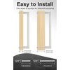 image:imageProbrico Stainless Steel Kitchen Cabinet Square Handles Brushed Nickel 5 in Holes Centers 55 in Total Length 10 PackSatin Nickel