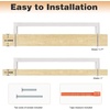 image:imageProbrico Stainless Steel Kitchen Cabinet Square Handles Brushed Nickel 5 in Holes Centers 55 in Total Length 10 PackSatin Nickel