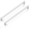 image:imageProbrico Stainless Steel Kitchen Cabinet Square Handles Brushed Nickel 5 in Holes Centers 55 in Total Length 10 PackSatin Nickel