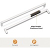 image:imageProbrico Stainless Steel Kitchen Cabinet Square Handles Brushed Nickel 5 in Holes Centers 55 in Total Length 10 PackSatin Nickel