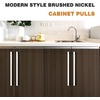 image:imageProbrico Stainless Steel Kitchen Cabinet Square Handles Brushed Nickel 5 in Holes Centers 55 in Total Length 10 PackSatin Nickel