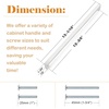 image:imageProbrico Stainless Steel Kitchen Cabinet Square Handles Brushed Nickel 5 in Holes Centers 55 in Total Length 10 PackSatin Nickel