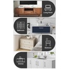 image:imageProbrico Stainless Steel Kitchen Cabinet Square Handles Brushed Nickel 5 in Holes Centers 55 in Total Length 10 PackSatin Nickel