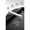 image:imageProbrico Stainless Steel Kitchen Cabinet Square Handles Brushed Nickel 5 in Holes Centers 55 in Total Length 10 PackSatin Nickel