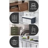 image:imageProbrico Stainless Steel Kitchen Cabinet Square Handles Brushed Nickel 5 in Holes Centers 55 in Total Length 10 PackSatin Nickel