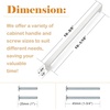 image:imageProbrico Stainless Steel Kitchen Cabinet Square Handles Brushed Nickel 5 in Holes Centers 55 in Total Length 10 PackSatin Nickel