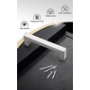 image:imageProbrico Stainless Steel Kitchen Cabinet Square Handles Brushed Nickel 5 in Holes Centers 55 in Total Length 10 PackSatin Nickel