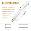 image:imageProbrico Stainless Steel Kitchen Cabinet Square Handles Brushed Nickel 5 in Holes Centers 55 in Total Length 10 PackSatin Nickel