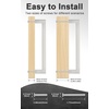 image:imageProbrico Stainless Steel Kitchen Cabinet Square Handles Brushed Nickel 5 in Holes Centers 55 in Total Length 10 PackSatin Nickel