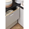 image:imageProbrico Stainless Steel Kitchen Cabinet Square Handles Brushed Nickel 5 in Holes Centers 55 in Total Length 10 PackSatin Nickel