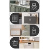 image:imageProbrico Stainless Steel Kitchen Cabinet Square Handles Brushed Nickel 5 in Holes Centers 55 in Total Length 10 PackSatin Nickel