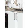 image:imageProbrico Stainless Steel Kitchen Cabinet Square Handles Brushed Nickel 5 in Holes Centers 55 in Total Length 10 PackSatin Nickel