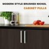 image:imageProbrico Stainless Steel Kitchen Cabinet Square Handles Brushed Nickel 5 in Holes Centers 55 in Total Length 10 PackSatin Nickel