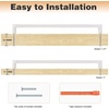 image:imageProbrico Stainless Steel Kitchen Cabinet Square Handles Brushed Nickel 5 in Holes Centers 55 in Total Length 10 PackSatin Nickel