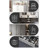 image:imageProbrico Stainless Steel Kitchen Cabinet Square Handles Brushed Nickel 5 in Holes Centers 55 in Total Length 10 PackSatin Nickel