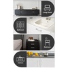 image:imageProbrico Stainless Steel Kitchen Cabinet Square Handles Brushed Nickel 5 in Holes Centers 55 in Total Length 10 PackSatin Nickel