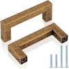 image:imageProbrico 10 Pack Square Bar Cabinet Pulls 712 inch 192mm Hole Center Matte Black Drawer Pulls Modern Handles for Kitchen Cabinets Stainless Steel Cupboard Closet HardwareAntique Brass