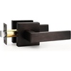 image:imageProbrico 10 Pack Square Brushed Gold Passage Door Handle Heavy Duty Keyless Door Lever Lock for Hallway Closet Interior Satin Brass Door Knobs LocksetOil Rubbed Bronze
