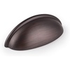 image:imageProbrico 20 Pack Cabinet Bin Cup Drawer Handles Pulls Kitchen Cabinet Door Hardware Oil Rubbed Bronze 3 Inch76mm Hole Center Semicircle Cup Dresser Closet Furniture Door Pulls