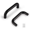 image:imageProbrico 5 Pack Black Cabinet Pulls 3 Inch76mm Hole Center Drawer Dresser Handles Plastic Drawer Pulls 2 Hole Drawer pulls Modern Euro Kitchen Cabinet Hardware