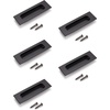 image:imageProbrico 5 Pack Black Recessed Flush Pulls Rectangular Recessed Sliding Finger Pulls Stainless Steel Sliding Door Handles 472 Length Recessed Flush Handles Recessed Door Pull Handles