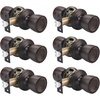 image:imageProbrico 6 Pack Tulip Passage Door KnobOil Rubbed Bronze Finish Fit for Hallway amp Closet DoorsKeyless Interior Door Handles No Locking Tulip Style Knob for Right or Left Handed Doors