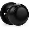 image:imageProbrico Black Half Dummy Door Knobs Round NonTurning Inactive Door Knobs Handles for Closet French Door4 Pack1 Pack