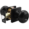 image:imageProbrico Colonial Privacy Door Knobs with Square Rosette Black Interior BathBed Door Locks 10 PackBlack