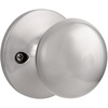 image:imageProbrico Dummy Door KnobsStain Nickel Finish Single Side Flat Ball Style NonTurning Closet French Door Handles 6 Pack1