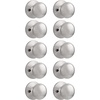 image:imageProbrico Dummy Door KnobsStain Nickel Finish Single Side Flat Ball Style NonTurning Closet French Door Handles 6 Pack10