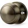 image:imageProbrico Interior Hallway Door Knobs for Hall or Closet Flat Ball Black Passage Door KnobsAntique Brass