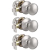 image:imageProbrico NonLocking Passage Door KnobsInterior Door Locks in Oil Rubbed Bronze FinishBall Shape Door Hardware for Hallway or Closet6 PackBrushed Nickel