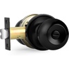 image:imageProbrico Privacy Interior Door Knobs Bed and Bath Handle Levers Keyless Brushed Nickel Lockset 6 PackBlack