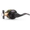 image:imageProbrico Wave Shape Passage Door Lever Satin Nickel Keyless Handle for Hall and Closet Interior NonLocking Leverset Handleset Hardware Reversible for Right and Left Handed Doors 1 PackOil Rubbed Bronze