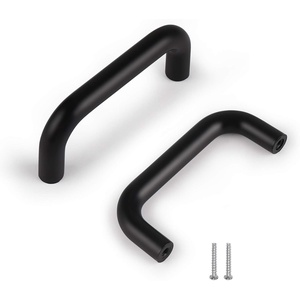 image:imageProbrico 10 Pack 33496mm Hole Centers Plastic Kitchen Cabinet Cup Board Door Handles Modern Black Dresser Door Pulls