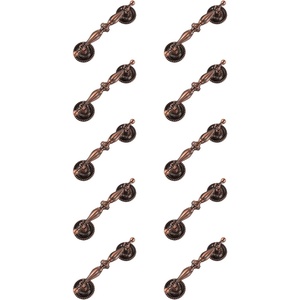 image:imageProbrico 10 Pack Cabinet Handles in Antique Copper FinishVintage Drawer Pulls for KitchenClassic Style Dresser Handles