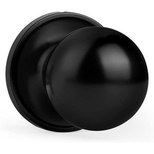 image:imageProbrico Ball Dummy Door Knob Stainless Steel Inactive Door Knobs Brushed Nickel 2 PackBlack