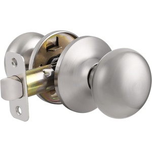 image:imageProbrico Door Knobs Interior Passage Door Knobs in Oil Rubbed Bronze FinishBall Shape Door Hardware for Hallway or Closet1 PackBrushed Nickel