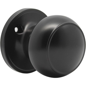 image:imageProbrico Interior Hallway Door Knobs for Hall or Closet Flat Ball Black Passage Door KnobsBlack