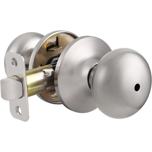 image:imageProbrico Keyless Privacy Door Knobs with LockInterior Door Locks for Bedroom BathroomBall Shape Door Lockset in Oil Rubbed Bronze Finish5 PackBrushed Nickel
