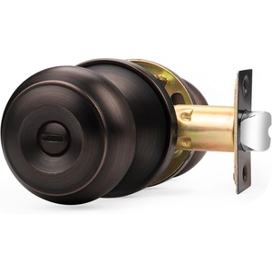 image:imageProbrico Privacy Door Knob Bed Bathroom Interior Door Handle Lock Oil Rubbed BronzeOil Rubbed Bronze