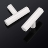 image:imageProbrico 10 Pack White Cabinet Knobs 2 Overall Length Single Hole Kitchen Bathroom Cabinet Handles Euro T Bar Knobs Modern Cabinet Hardware Cupboard Drawer Closet Handle Pulls