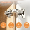 image:imageProbrico 135 Degree Open Caninet Hinges for Corner Folden Conbinet Door Nickel Plated Kitchen Cabient Hinges2 Pair2