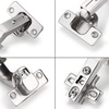 image:imageProbrico 135 Degree Open Caninet Hinges for Corner Folden Conbinet Door Nickel Plated Kitchen Cabient Hinges2 Pair20