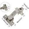 image:imageProbrico 135 Degree Open Caninet Hinges for Corner Folden Conbinet Door Nickel Plated Kitchen Cabient Hinges2 Pair25