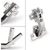 image:imageProbrico 135 Degree Open Caninet Hinges for Corner Folden Conbinet Door Nickel Plated Kitchen Cabient Hinges2 Pair6