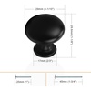 image:imageProbrico 15 Pack Cabinet Knobs HardwareFurniture Round Knobs in Brushed Nickel Finish1316 inch295mm Diameter Kitchen Pull KnobsBlack