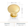image:imageProbrico 15 Pack Cabinet Knobs HardwareFurniture Round Knobs in Brushed Nickel Finish1316 inch295mm Diameter Kitchen Pull KnobsGold