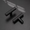 image:imageProbrico 15 Pack Flat Black Kitchen Cabinet Knobs 2 Inch Stainless Steel Single Hole Cabinet Pulls for Drawer Closet Dresser
